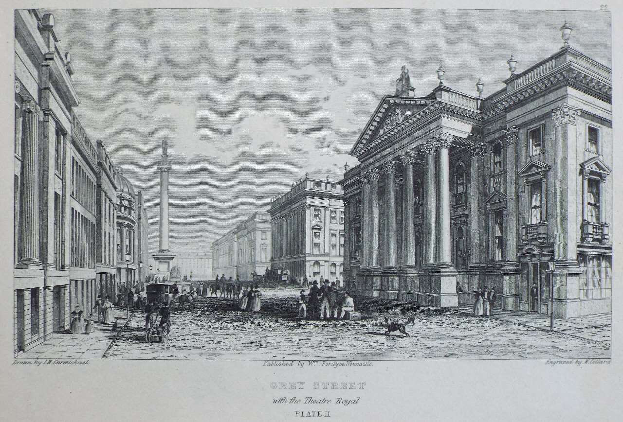 Print - Grey Street with the Theatre Royal Plate II - Collard